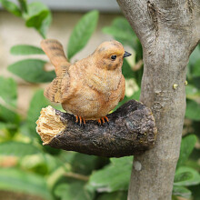 Statue d'oiseau en résine pour jardin extérieur, sculpture d'arbre