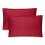 Σετ Μαξιλαριών Bare Home - Premium1800Collection - Διπλό Βουρτσισμένο - King, Κόκκινο 1
