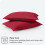 Σετ Μαξιλαριών Bare Home - Premium1800Collection - Διπλό Βουρτσισμένο - King, Κόκκινο 8