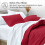 Σετ Μαξιλαριών Bare Home - Premium1800Collection - Διπλό Βουρτσισμένο - King, Κόκκινο 4