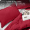 Σετ Μαξιλαριών Bare Home - Premium1800Collection - Διπλό Βουρτσισμένο - King, Κόκκινο 6