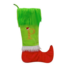 2025 & CISIL – Weihnachtsstrümpfe mit kleinen, gestickten Buchstaben, gestrickte Weihnachtsstrümpfe zum Aufhängen, Dekoration für