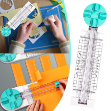 Coupe-papier portable 4 en 1, massicot multifonctionnel pour papier, photos, cartes postales, scrapbooking - Compatible avec les loisirs créatifs et