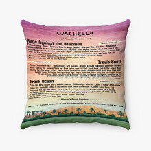Taie d'oreiller personnalisée AIVO Coachella 2020 en polyester filé carré, coussin décoratif pour lit, canapé et décoration intérieure (pouces)
