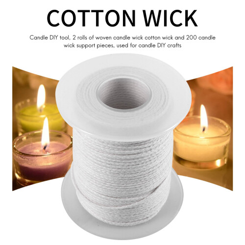 Candle DIY Tools,2 Rolls Braided Wick Core for Crafts 1
