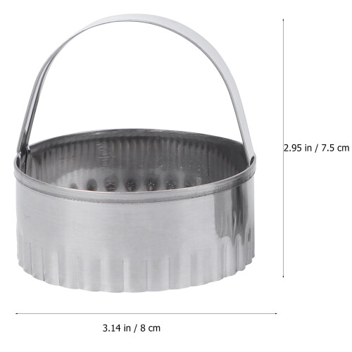 Eease Pizza-Teig-Kreis-Schablone, 3-teilig, Edelstahl-Backringform 1