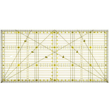 Eease Double Colored Grid Quilters Ruler for Sewing Quilting
