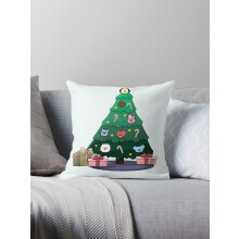 ALMUS Copie de BT21cute bébés sapin de Noël Housses de coussin décoratives 1 paquet Ferme Décoration intérieure Taies d'oreiller pour canapé