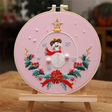 Tahtuvzn Home Decor Clearance! Beginner's Embroidery Flower Kit,Beginner Hand Embroidery 0 Based Diy Hand Embroidery Material Package,7.9 Inch