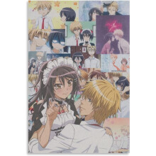 Azhangfsfa Maid Sama japansk anime-posters och tryck på canvas, väggkonst, affisch för rumsdekor, utan ram, 30x45 cm