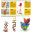 Stackable Chairs Educational Toys, Compatible with Building Blocks, Interactive 36 Pcs Set for Parent-Child Stress Reduction 4