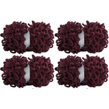 100g9m2-pack Skrymmande öglegarn för fingerstickning Mjukt, öglegarn utan virknål, chenillegarn utan nål för virkning, handstickningsgarn