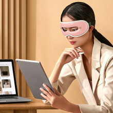 RnemiTe-amo Visual Massage Eye Mask, Portable Graphene Heated, compatible with home use, reduces eye fatigue, dry eyes, improves sleep, 20ML