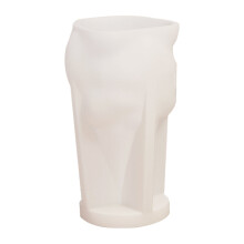 XIUH DIY siliconen mal in de aanbieding! 3D kerstman kaarsmal, makkelijk te lossen, wit, geschikt voor het maken van doe-het-zelf kaarsen en