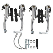 2 par V-broms universal cykel mountainbike bromsklämma med bromsbelägg