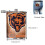Φιάλη ισχίου Bears Fagon 8oz, από ανοξείδωτο ατσάλι και δέρμα κατάλληλο για τρόφιμα, 2