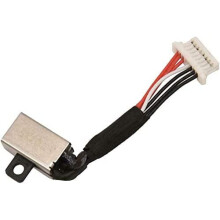 AC DC Jack Power Plug Charging Port Connector Socket with Wire Cable Harness Replacement for compatible with Dell Inspiron 13 5379 13-i5379 P69G001
