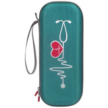 Storage Bag Carrying Case for Classic Iii Stethoscope Protect Pouch Sleeve Box Protection Case(Green)