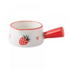 1.7 oz Mini Milk Pan Butter Warmer Ceramic Coating Pot Non-Stick Microwaveable Cooking Pot for Milk Noodle Sauce with Handle