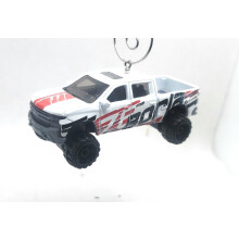 Christmas Ornament Xmas for 2019 Chevy Silverado Trail Boss LT White Red Black
