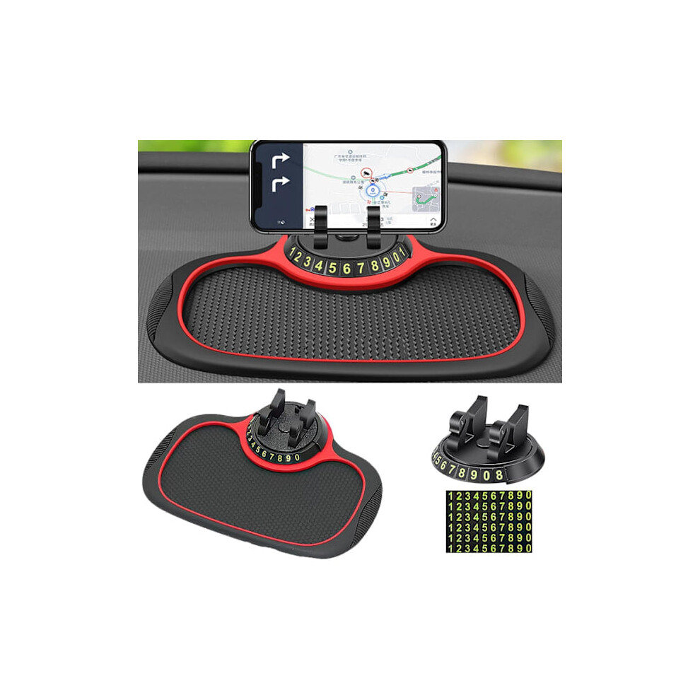 Multifunctional Non-Slip Car Mat With Phone Holder, Universal Multifunctional Car Dashboard With Phone Holder In The Car 9083649074176