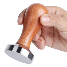49mm Coffee Tamper Stainless Steel Espresso Tamper with Ergonomic Wood Handle for Uniform Pressure