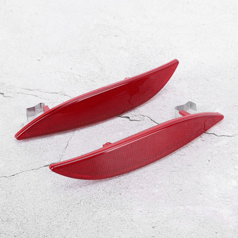 Bumper Cover Reflectors Pair For Renault Megane Mk3 265650004R Red 8441382734374