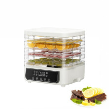 Food Dehydrator with 5 Trays, Adjustable Temperature, 72H Digital Timer, Touch Control for Fruits, Vegetables, Jerky