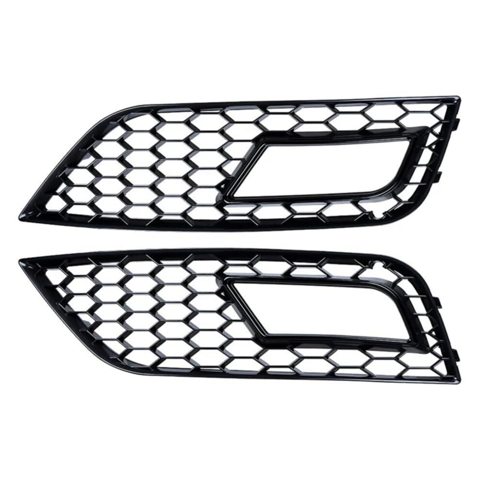 Honeycomb Mesh Fog Grille For Audi A4 B8 20132016 Front Bumper Sporty Fascia Cover Light 9174973042969