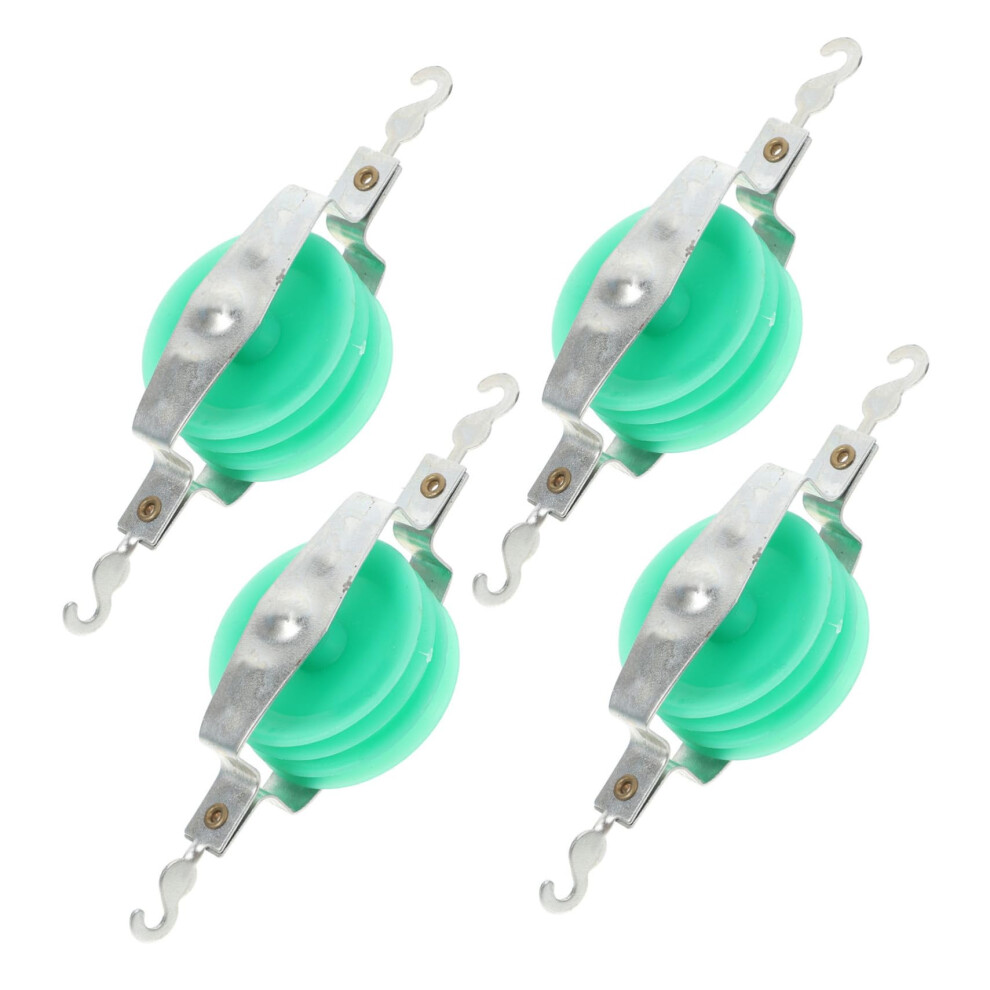 Pulley Block Set Physics Experiment Kit With Double And Single Pulleys For Classroom Mechanics 9113335075559