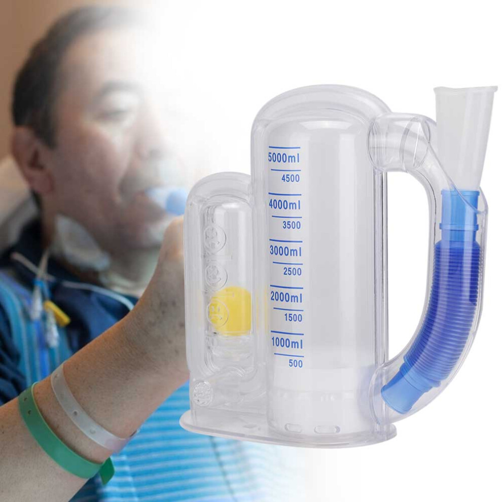 5000ml Deep Breathing Lung Exerciser Pump, Plastic, Single Suction