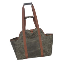 Firewood Carrier Heavy Duty Canvas Log Tote Bag Large Capacity Water Resistant for Indoor Outdoor