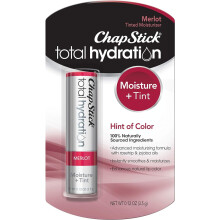 ChapStick Total Hydration Moisture + Tint Merlot Tinted Lip Balm Tube, Merlot Tinted ChapStick for Lip Care - 0.12 Oz