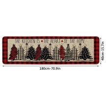 1Pcs Carpet, Household Bedroom, Against Slip and Wear Floor Mat, Living Room, Christmas Red Floor Mat