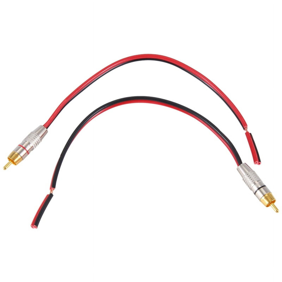 Speaker Cables To Rca Plugs Adapter, 2-Channel (1 Foot) 9110895295526