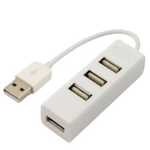 4-Port USB 2.0 Hub with Ethernet & USB C Adapter, 4-in-1 Portable Multi Port Expander compatible with USB Disk, Card Reader, Mouse, Keyboard, Scanner