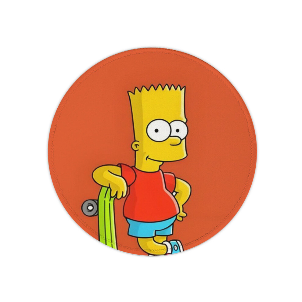 Simpson Round Mouse Pad Animation Desk Mat Entertainment Computer Desk Mat 9110895295496