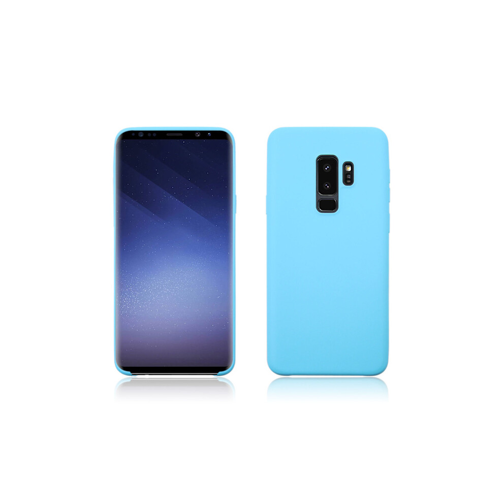 Compatible With Samsung Galaxy S9 - Silicone Cover In Matt Design Blue 9071309791044