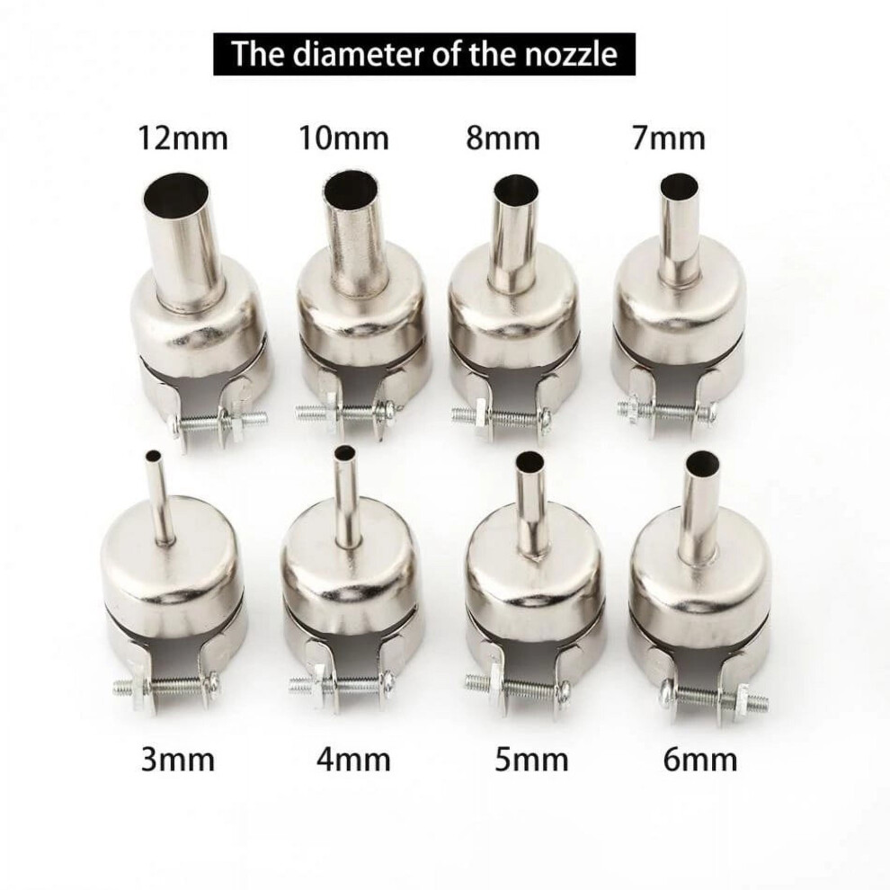 Glfsil 1Pc Universal Nozzles For 850 852D 898 Soldering Station Hot Air Welding Nozzle 9071309791433