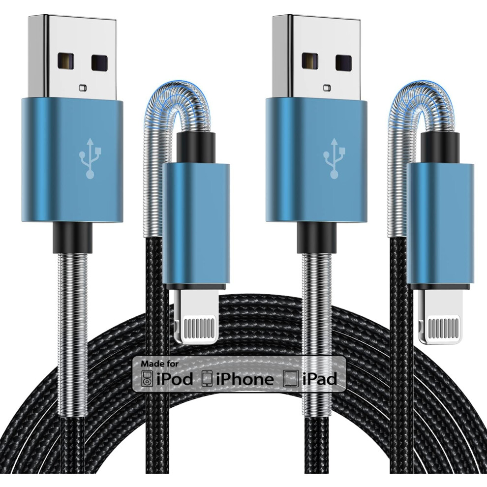 2Pack 10Ft Lightning Cable Compatible With Iphone, Apple Mfi Certified, Fast Charging Long Charger Cord 10 Feet Compatible With Apple 9071309791839