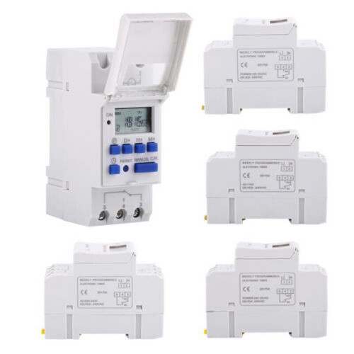 Digital LCD power timer Programmable time switch relay 16A THC15 control timer 1