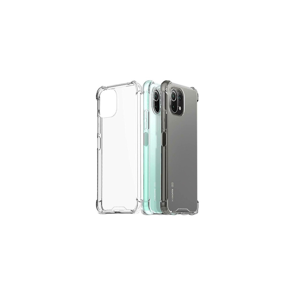 Shockproof Mobile Case Compatible With Xiaomi Mi 11 Lite 5G - Transparent Transparent 9071309791327