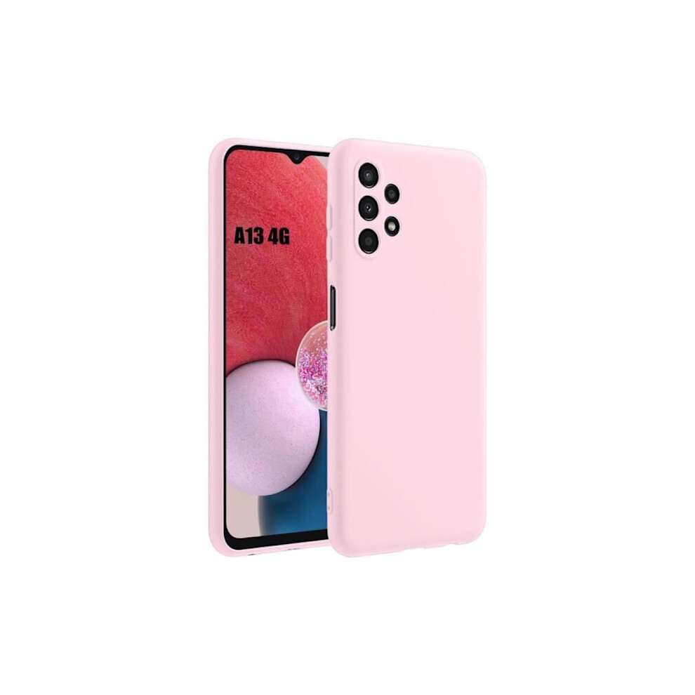Coque - Compatible With Samsung - Galaxy A13 4G - Liquid Silicone - Shockproof - Slim - Light Light Pink 9071309791303