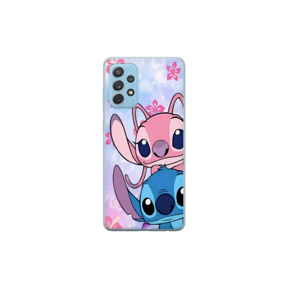 Compatible With Samsung Galaxy A52 5G Transparent Case Stitch & Angel 9071309791204