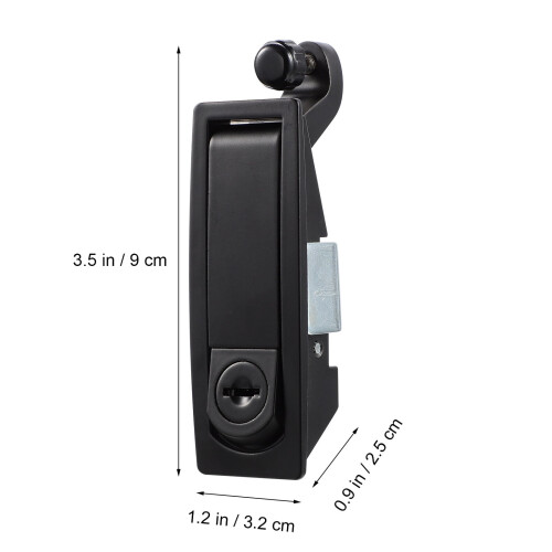 Compression Latch 2 Sets Lock Latches with Key Cabinet Push Button Pp Zinc Alloy 2
