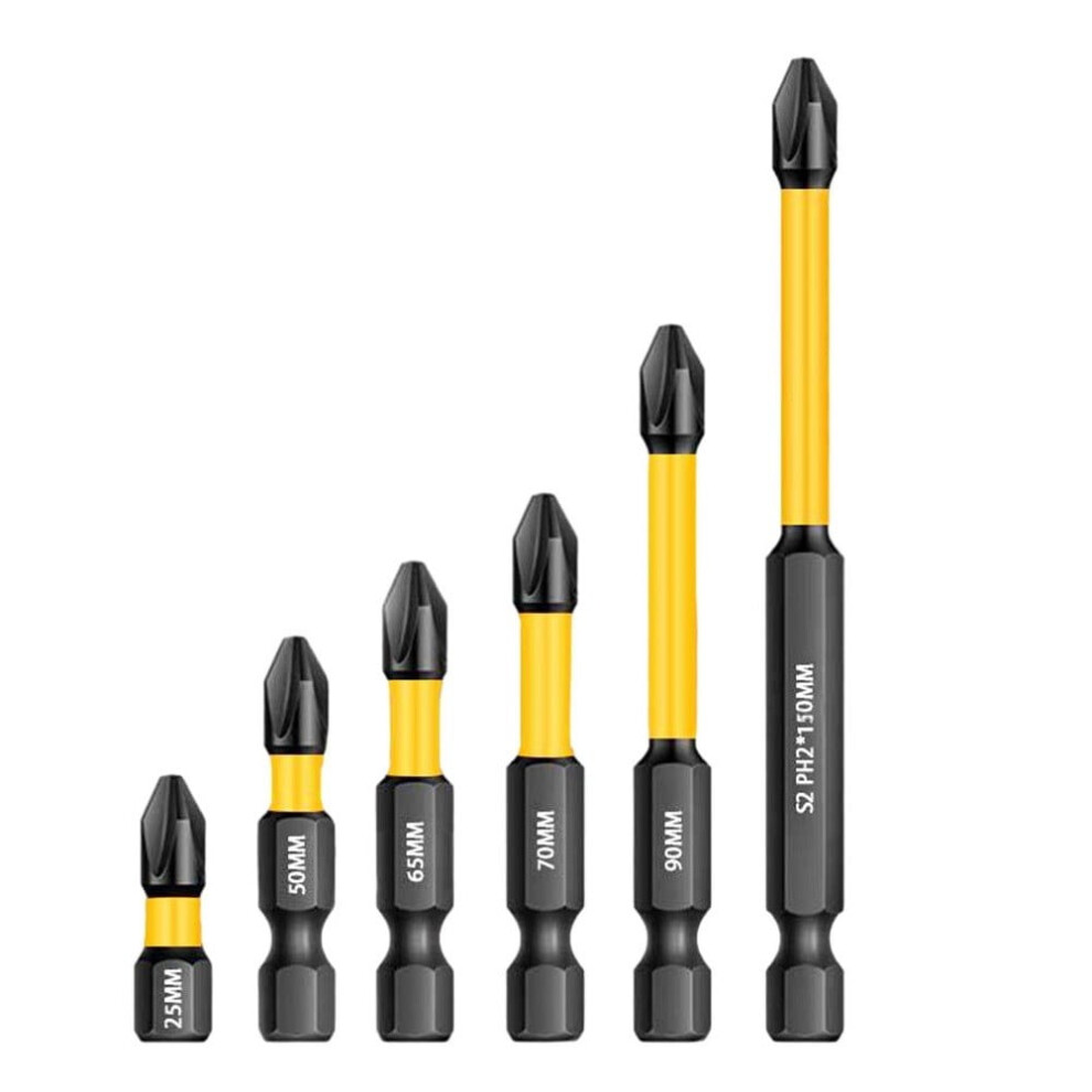 Electric Screwdriver 25-150Mm Strong Magnetic Batch Head Hand Cross Drill 6Pcs 9071309791419