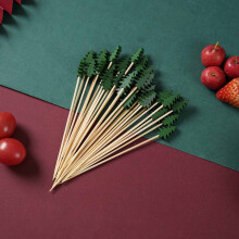 Holiday Products Clearance Christmas Wooden Cocktail Stick Fruit Stick Disposable Wooden Cocktail Stick