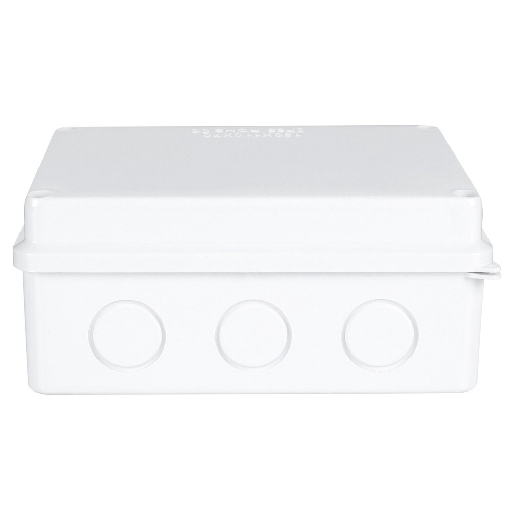 Electric Junction Box Weatherproof Electrical Cable Protective Device Connection Boxes Outdoor White Abs 9071309794601