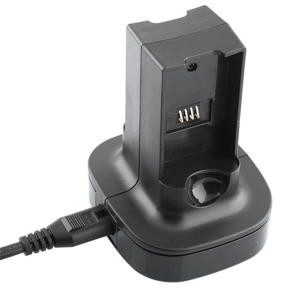 For Xbox 360 2 Pack Rechargeable Battery Pack With Dual Charging Station Dock Charger Stand Base 9071309794847