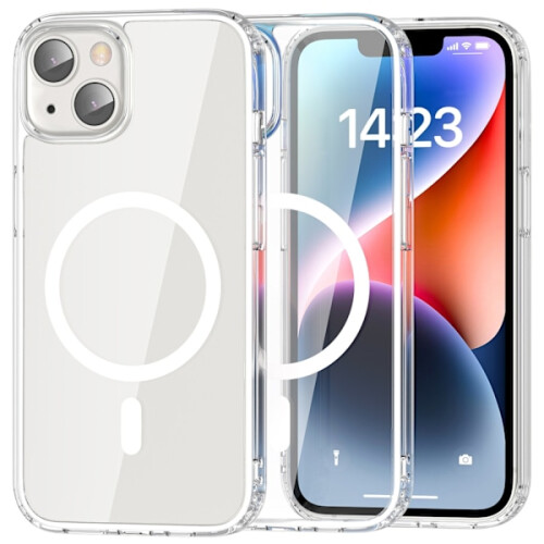 ColorPop-kompatible Hülle mit iPhone 14 CH MagSafe Transparent/Weiß